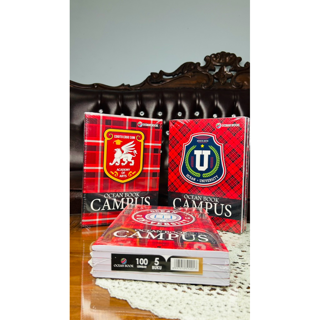 

Buku Tulis isi 100 Ocean Book ukuran Boxy 1 pack isi 5 pcs