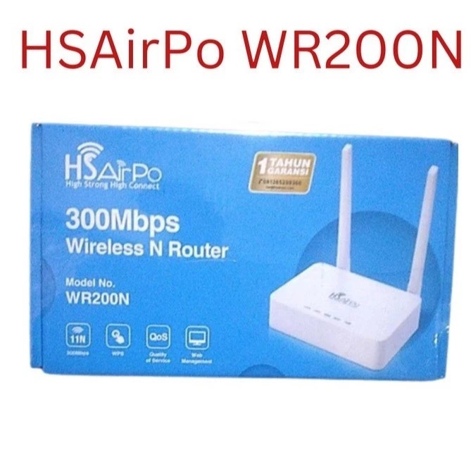 HSAIRPO WR200N HSAirPo 300mbps Wireless n Router