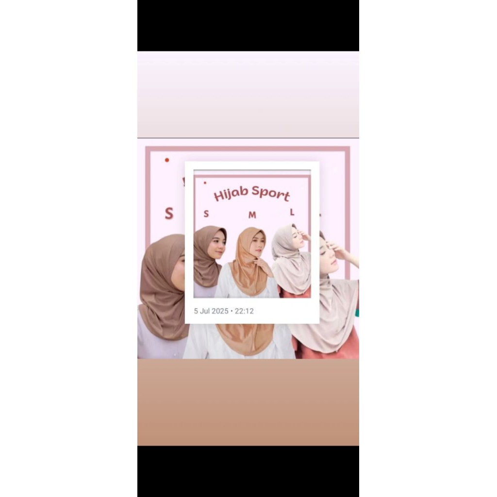 JILBAB SPORT INSTAN PREMIUM jilbab sport pet tebal / bergo sport tebal / jilbab instan /jilbab bergo