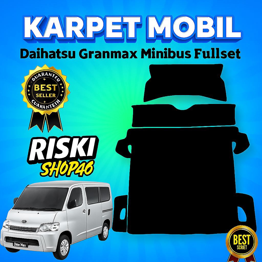 Karpet Lantai Mobil Granmax Minibus Fullset Tebal & Awet