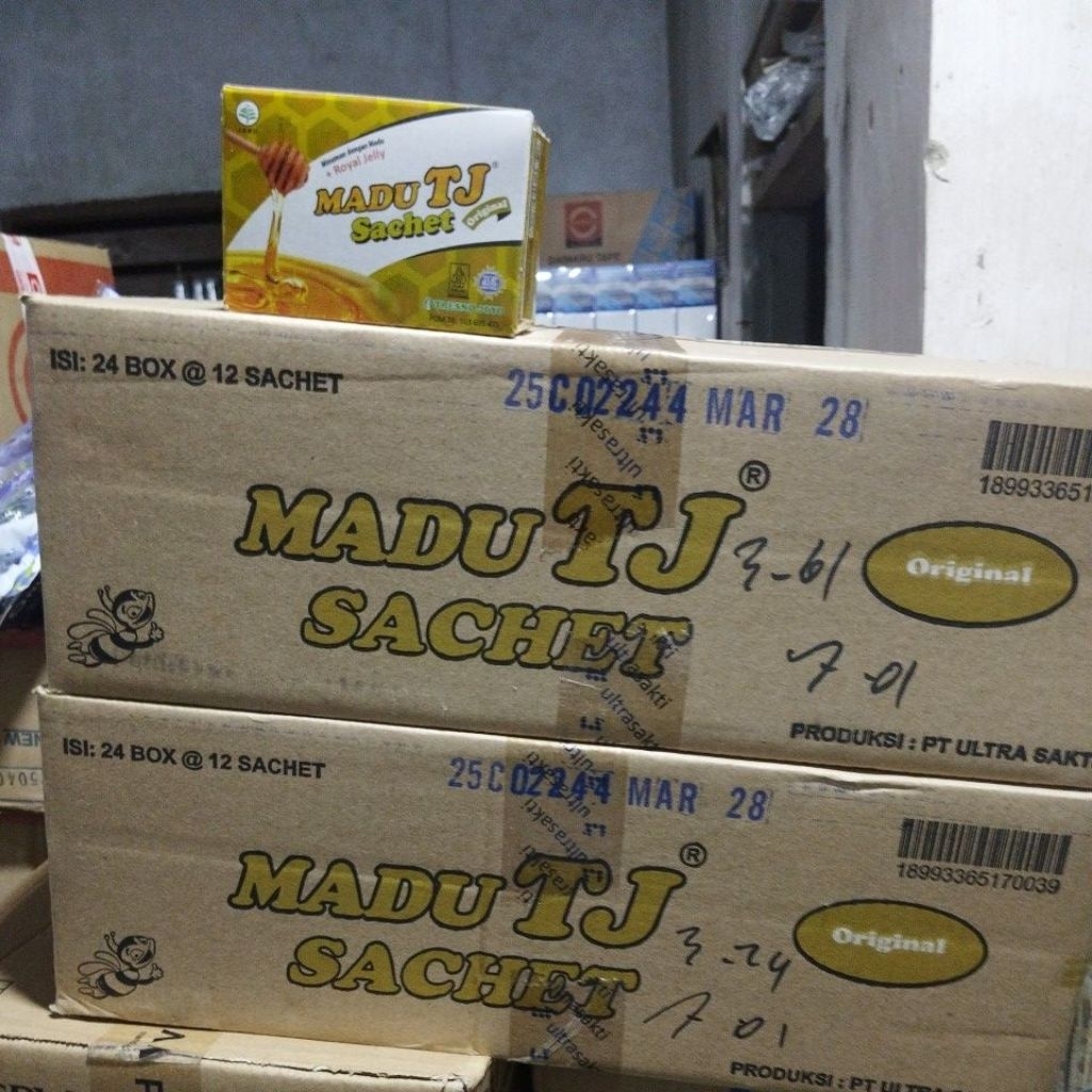 

Madu tj original sachet per dus 24 box