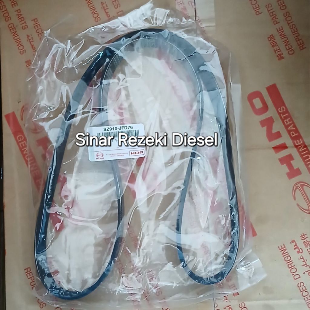 SZ910-JFD76 V BELT FAN BELT TALI KIPAS HINO 500 EURO 4 ASLI