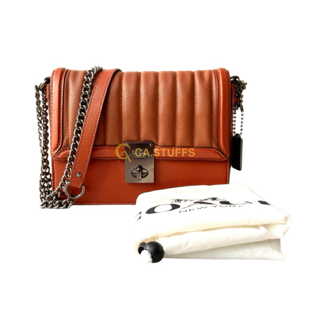 Preloved Coach COC Hutton Belt Bag With Quilting