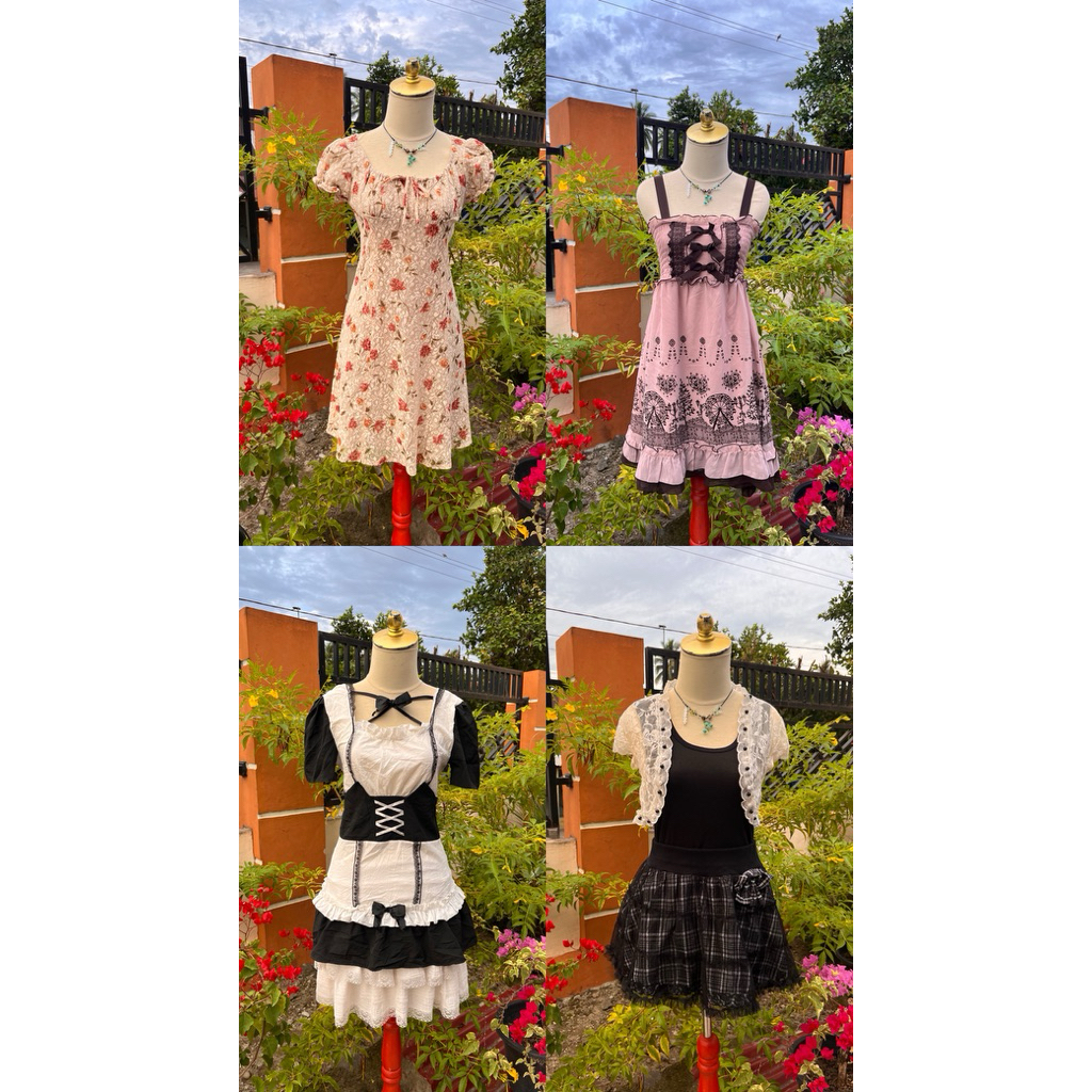 Atasan Korea / Vintage / Cottagecore / Fairy / top / ruffle / milkmaid / mori kei / himekaji / grung