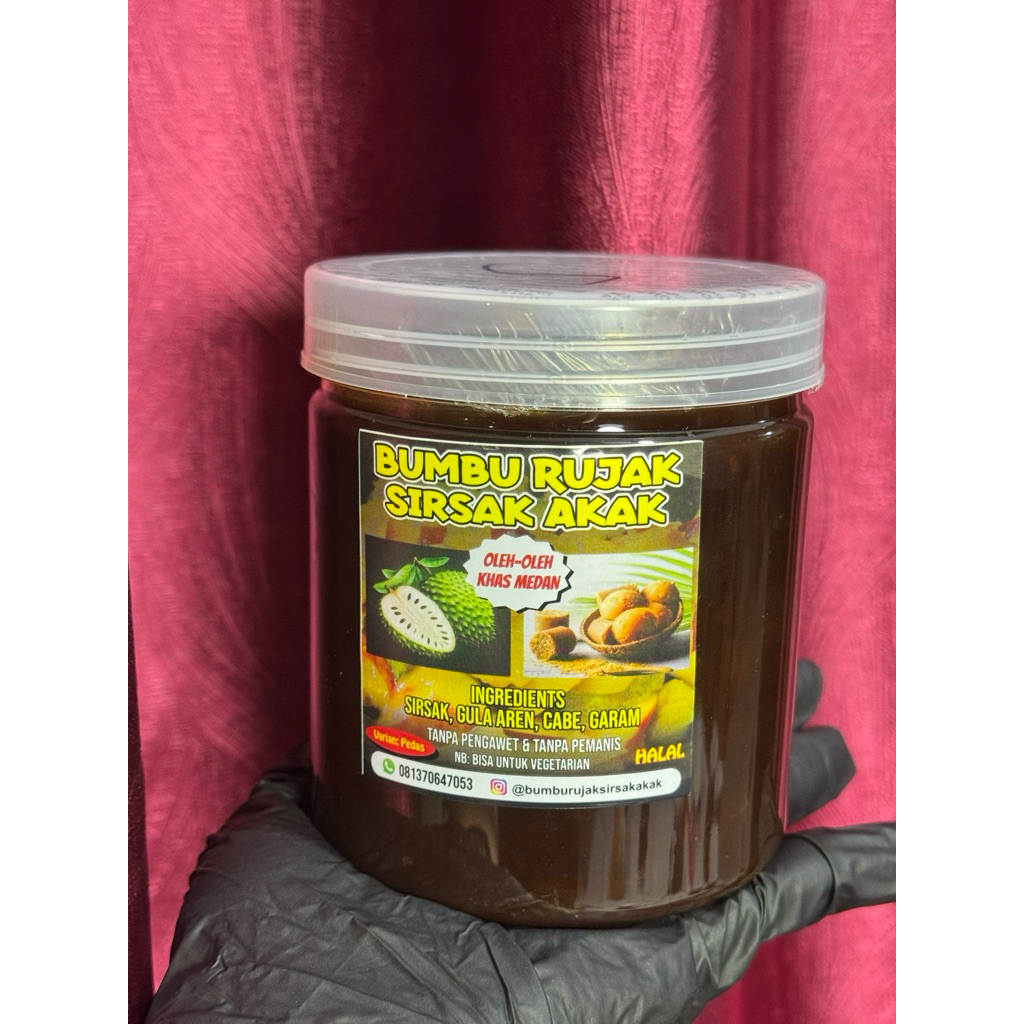 

bumbu rujak sirsak akak varian pedas.600ml 750 gram