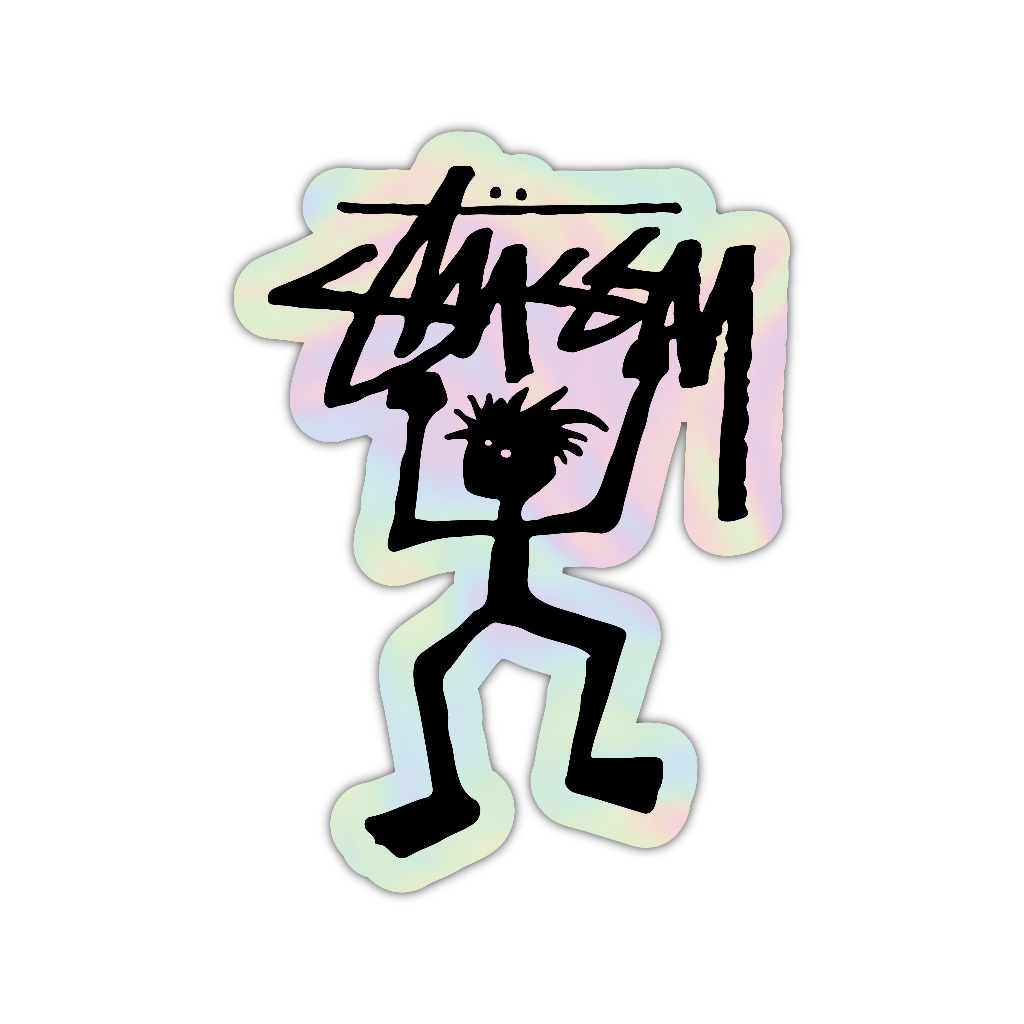 

Z394 sticker stussy aesthetic, stiker hologram satuan