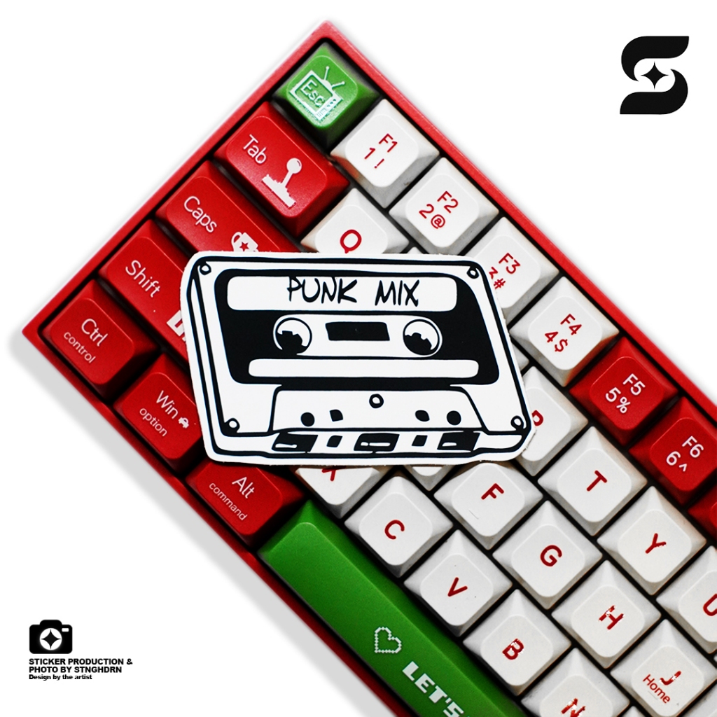 

STICKER PUNK MIX TAPE DESIGN