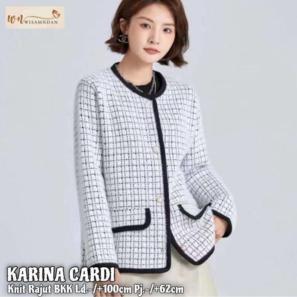 Karina Cardi Bahan Knit Rajut by Wisam