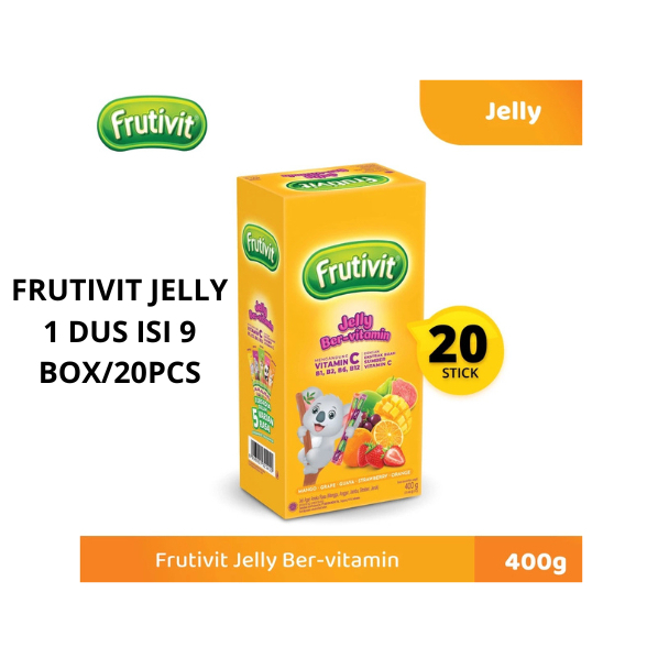 

Frutivit Jelly Stick Ber-Vitamin - ( HARGA 1 DUS ISI 9 BOX )