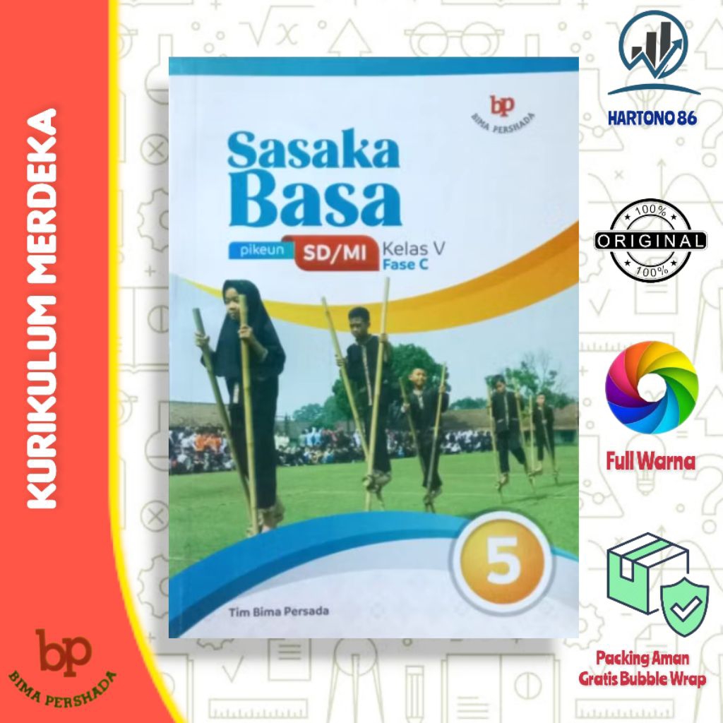SASAKA BASA pikeun SD/MI Kelas 5/V Fase C Kurikulum Merdeka Tim Bima Persada