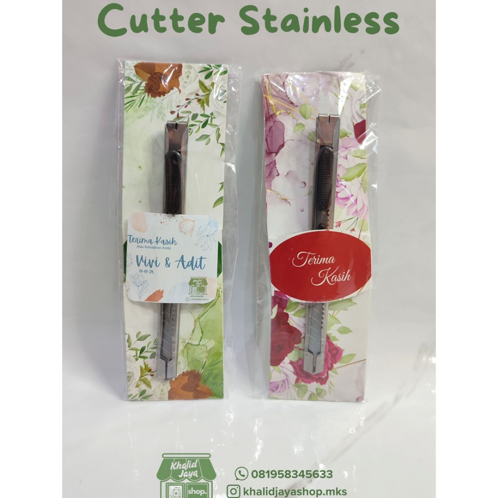 

Cutter Pemotong Stainless (Souvenir Pernikahan/Acara)