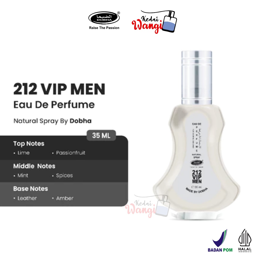 Dobha Parfum 35ML - 212 VIP MEN / 212 VIP MEN ORIGINAL