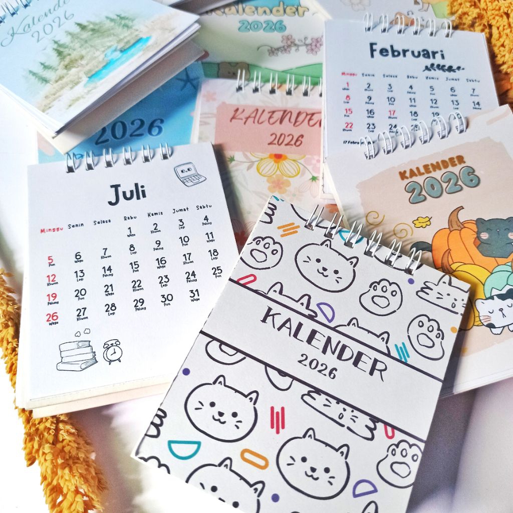 

Kalender 2026 mini motif lucu dan estetik termurah harga grosir