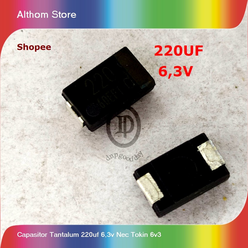 capasitor tantalum 220uf 6,3v nec tokin 6v3