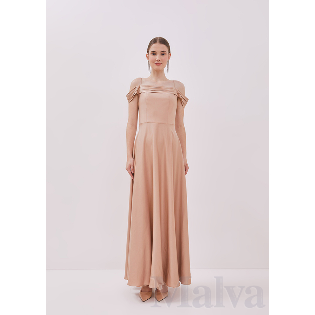 Pelike Dress in Nude by Malva Dress