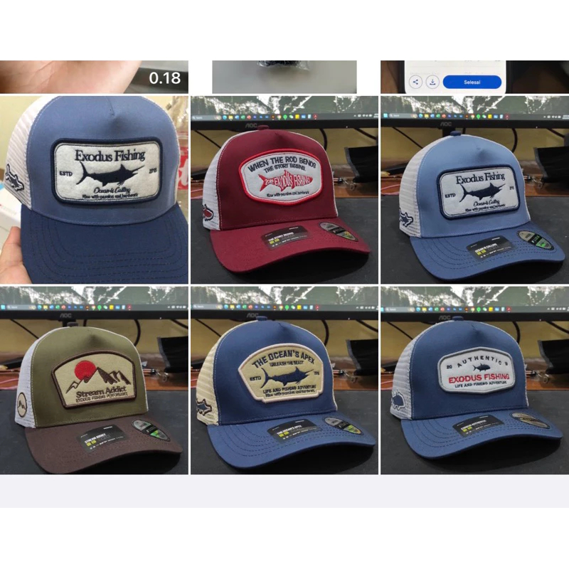 Topi Memancing Exodus Fishing Snapback