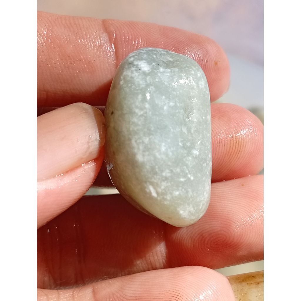 batu giok kecubung daun salam