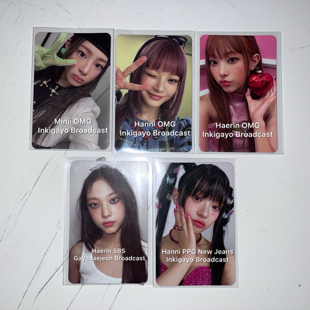 Photocard Official NewJeans Broadcast BC