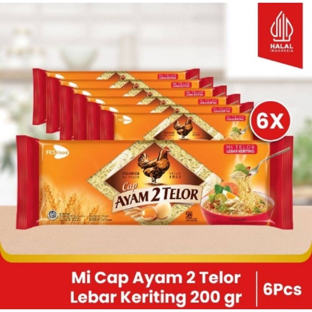 

Paket Bundling - Mi Cap Ayam 2 Telor - Original - 200gr - 6pcs