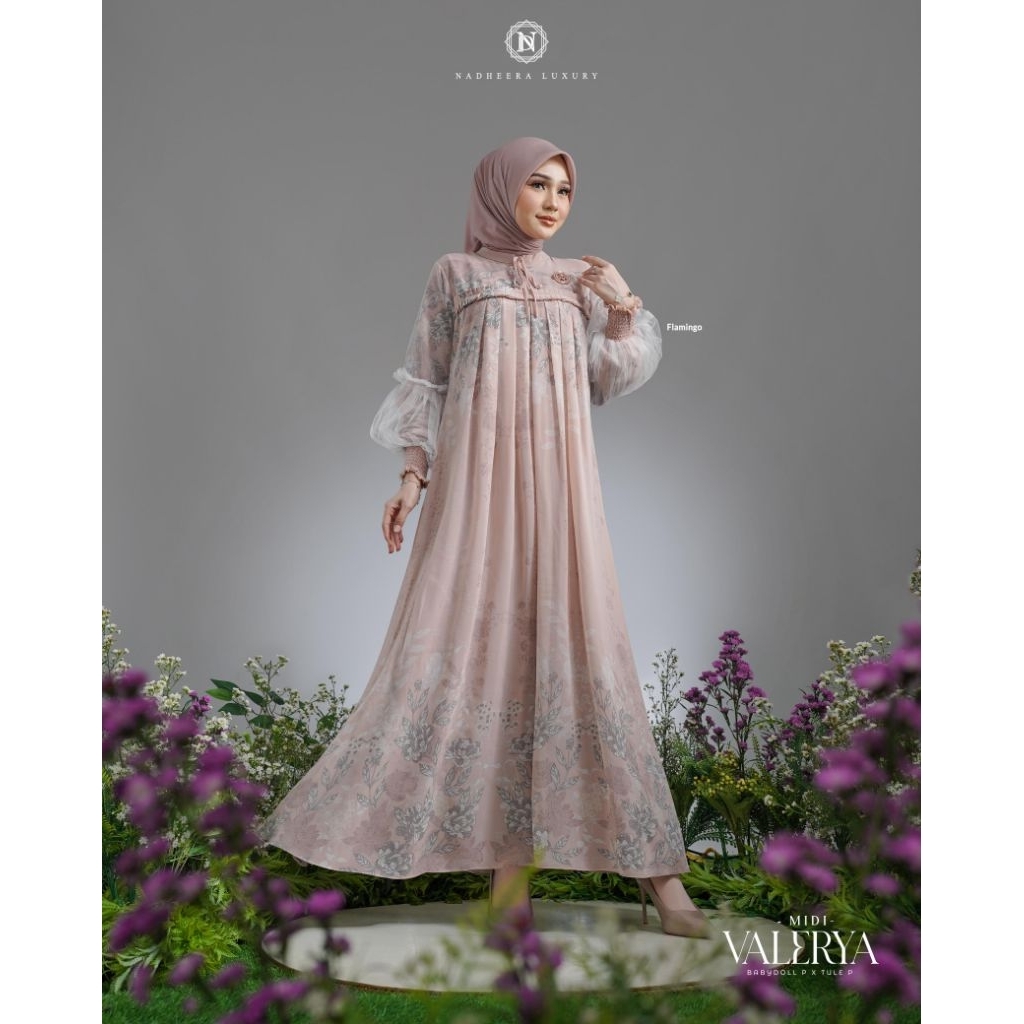VALERYA DRESS DAN MIDI BY NADHERA LUXURY/TERBARU DARI NADHERA