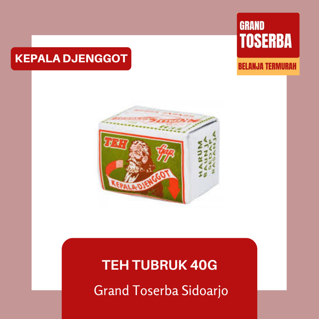 

TEH CAP KEPALA DJENGGOT 40g / TEH TUBRUK / TEH MELATI