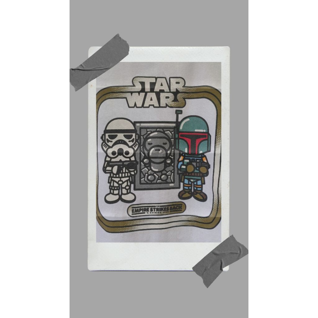 Bape X Starwars Baby Milo Carbonite