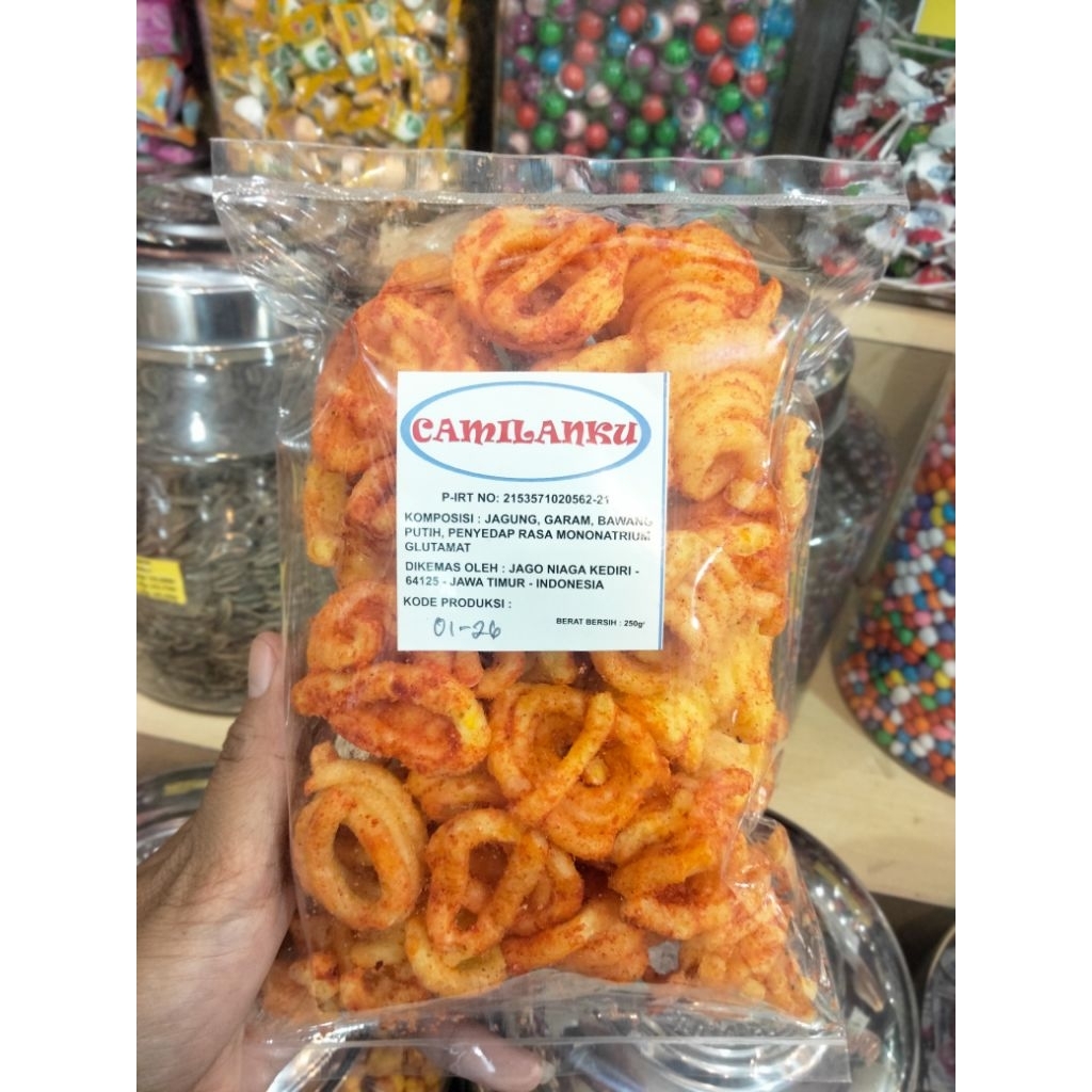 

camilan seblak sanggul 70gr/snack pedas manis