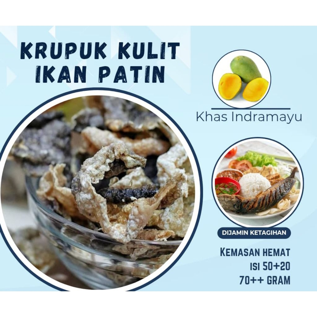 

Kripik kulit ikan patin enak kemasan hemat (2 bungkus)