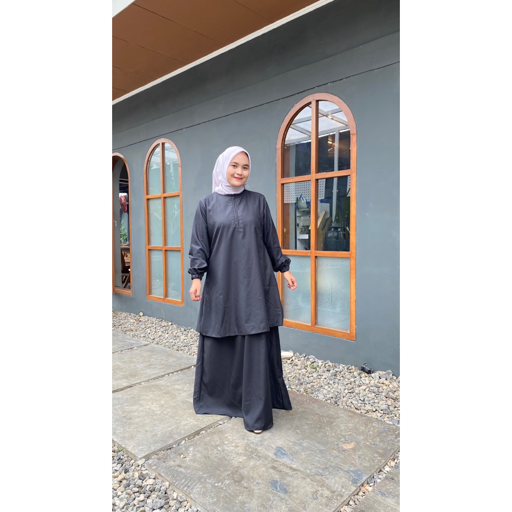 GAMIS PEMDA ASN KURUNG MELAYU TOYOBO WARNA HITAM