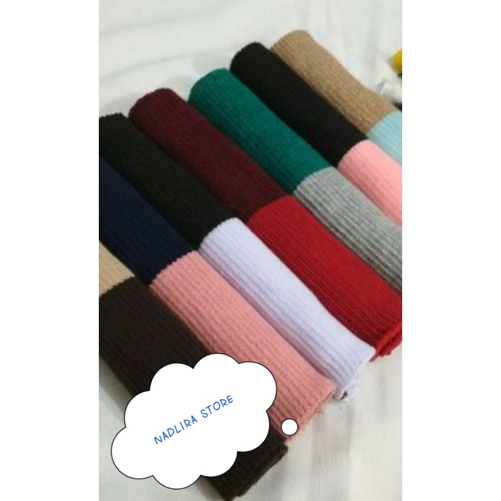 bandana daleman hijab ciput rajut 2 warna. nyaman di pakai
