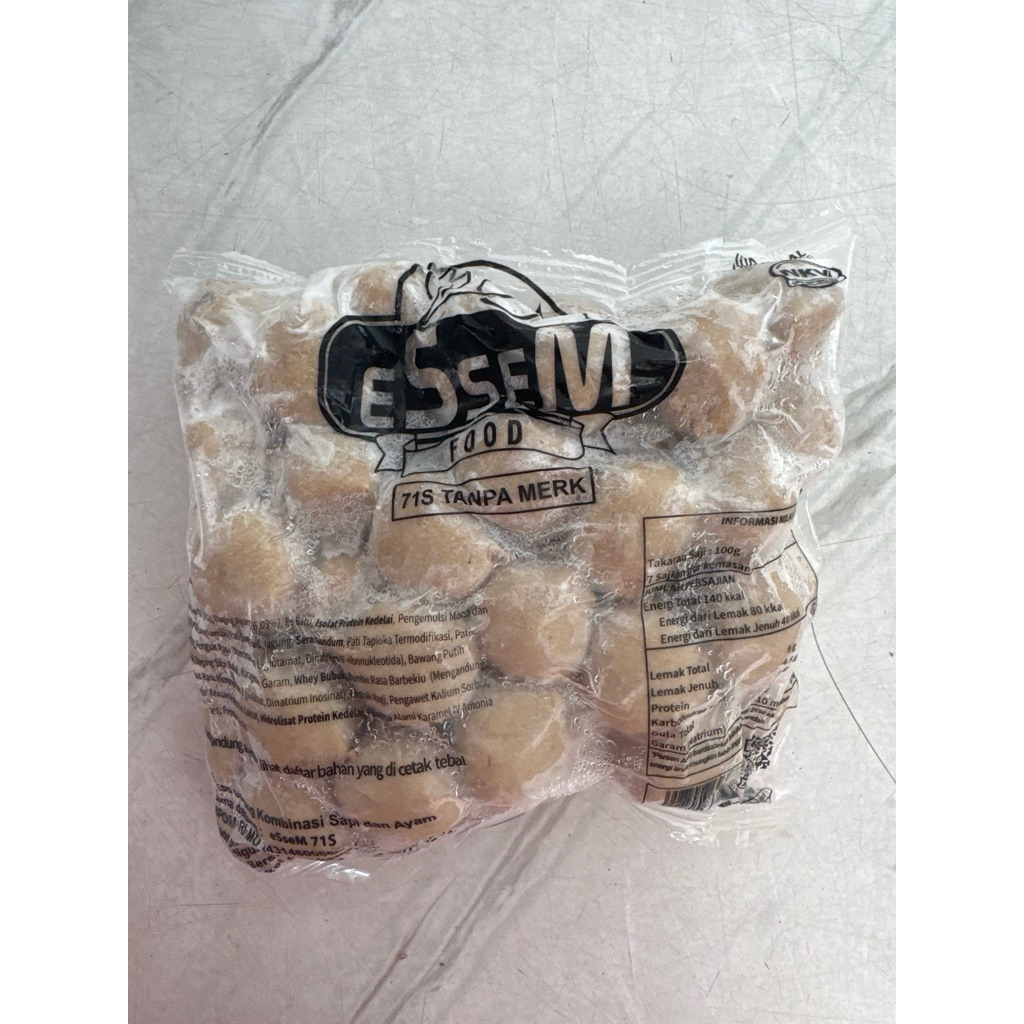 

BAKSO ESSEM POLOS ISI 50 / BASO ESSEM POLOS ISI 50 BUTIR