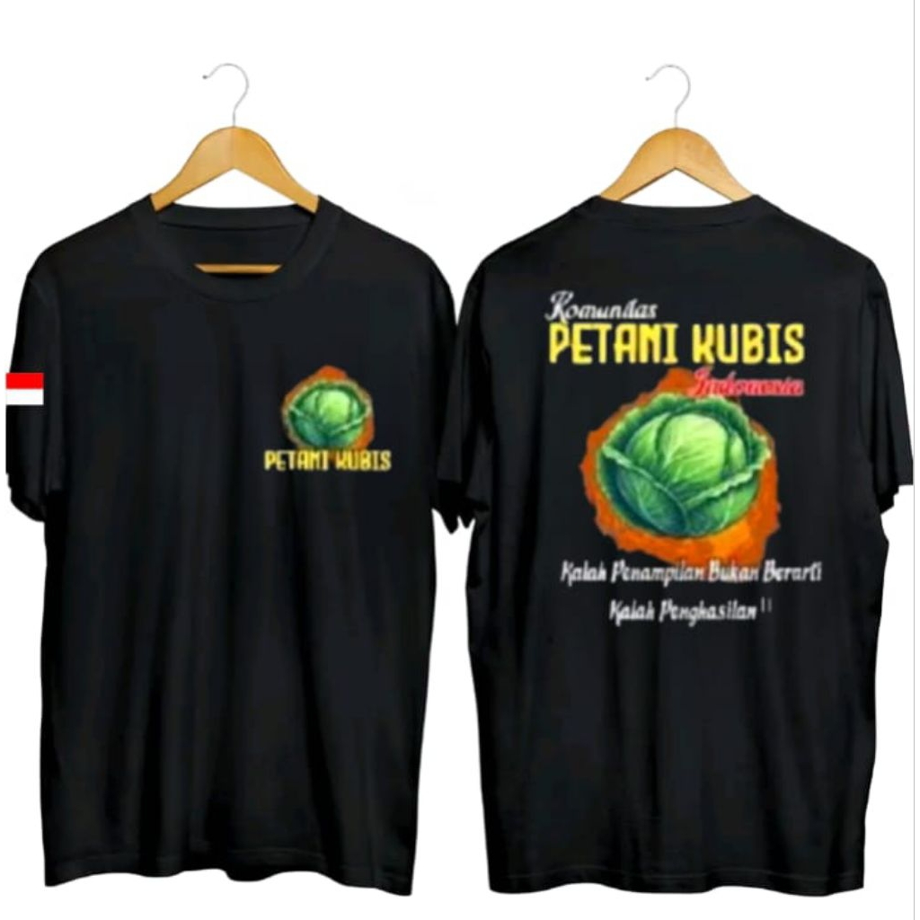 KAOS KOMUNITAS PETANI KUBIS-DESAIN WARNA KATA KATA MUTIARA-KAOS PETANI SAYUR PRIA WANITA