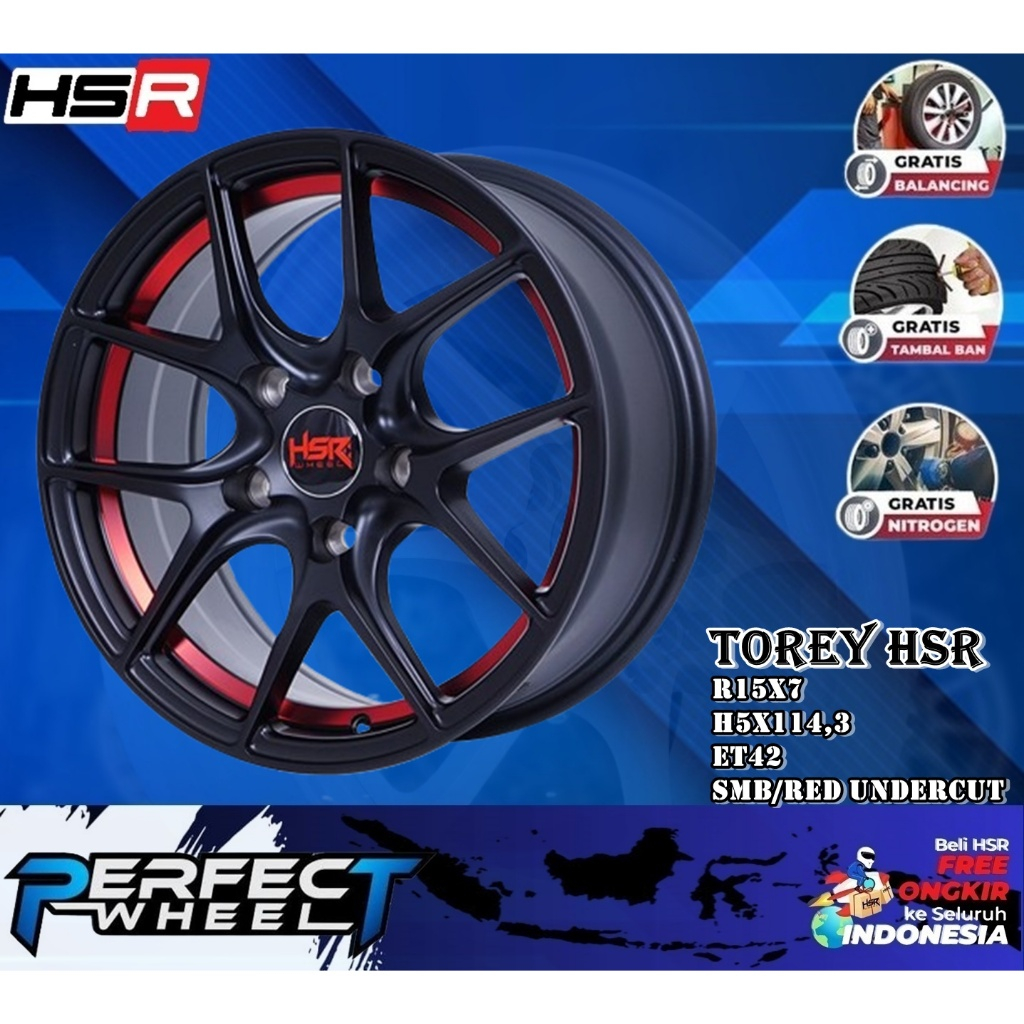 Velg Mobil Ring 15 Hsr Torey Velg Modifikasi Ertiga Innova Grandmax L300