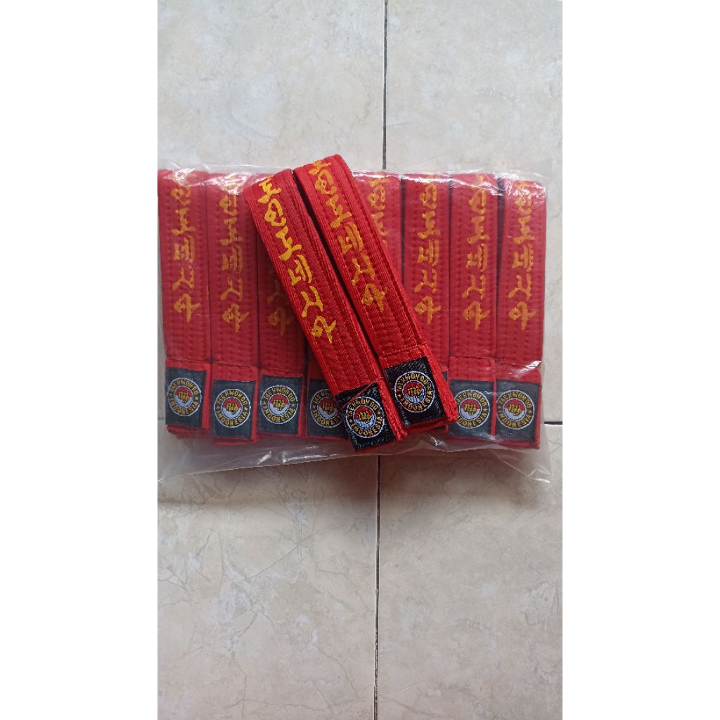 Sabuk Taekwondo Warna Merah