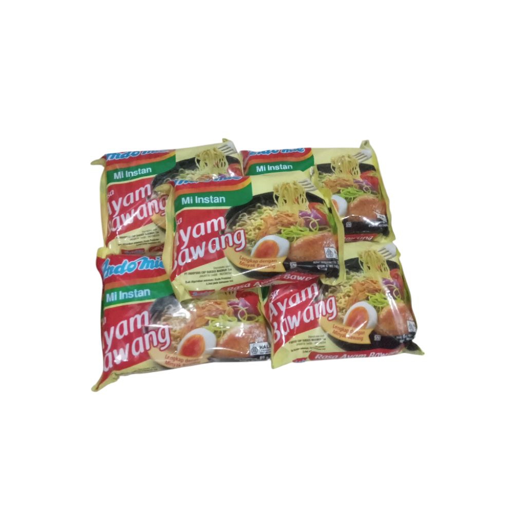 

5bungkus indomie rasa ayam bawang