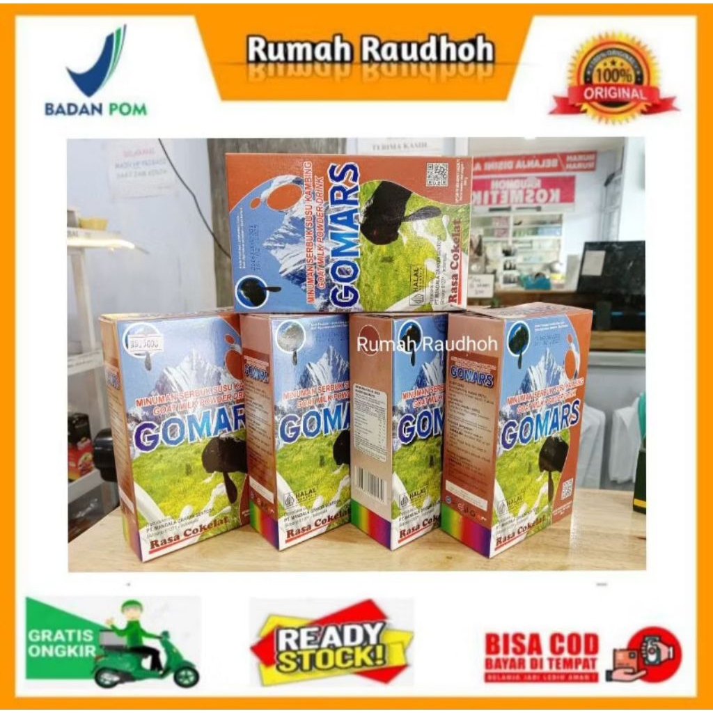 

GOMARS 5 BOX - SUSU KAMBING ETAWA BUBUK RASA COKLAT
