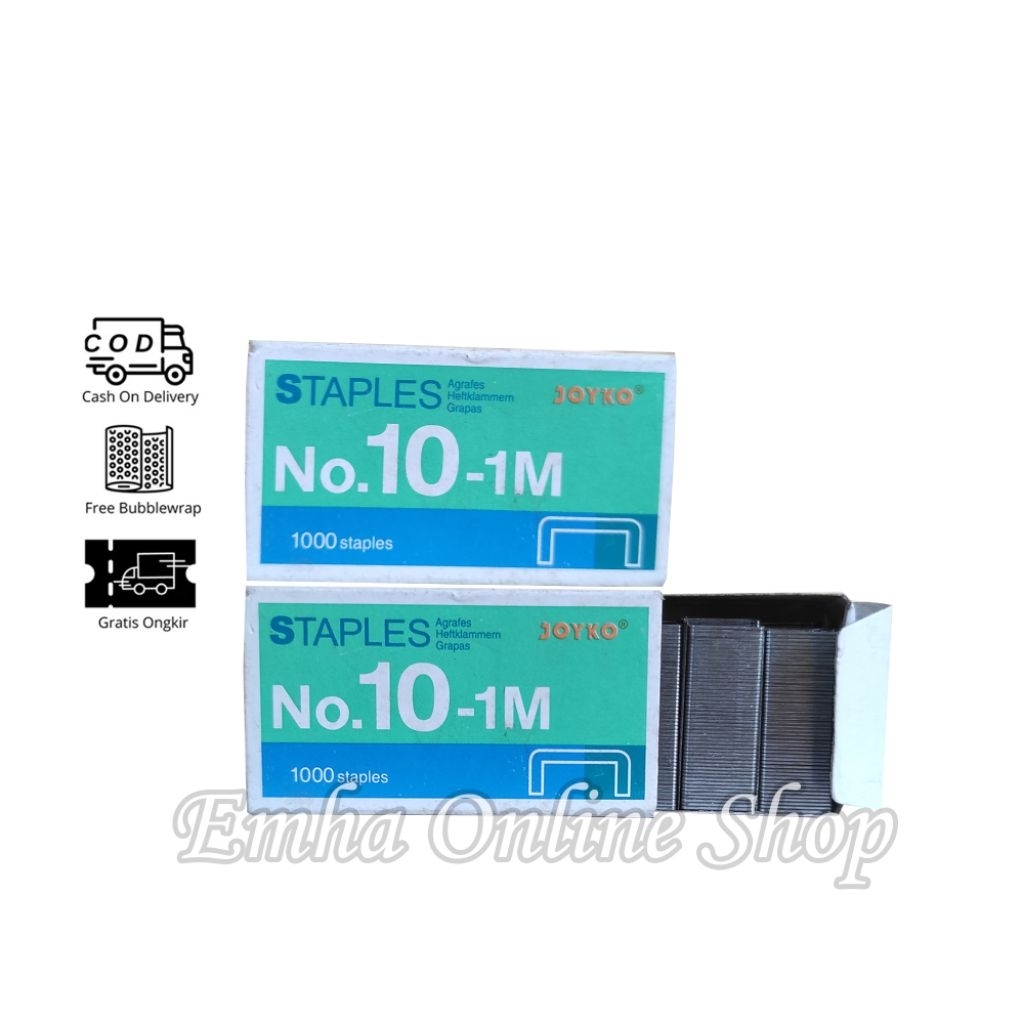 

Staples No.10-1M 1000 Isi Staples Agrafes Heftklammem Grapas Binder Stationery