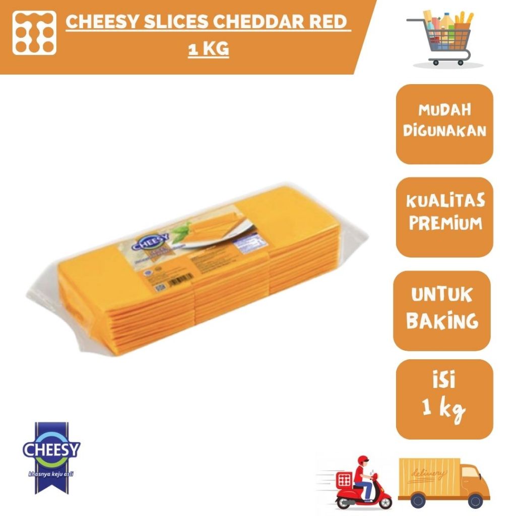 

CHEESY SLICES CHEDDAR RED 1 KG