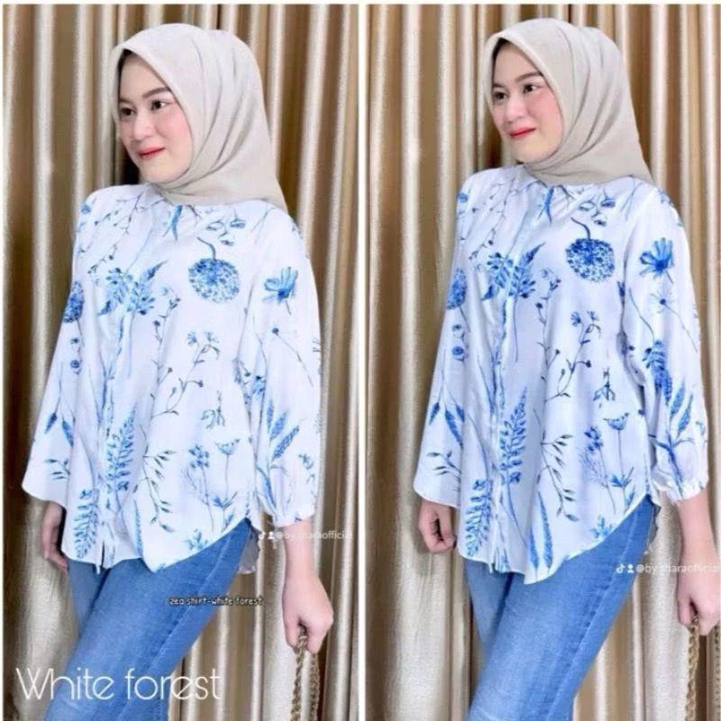Grosir Batik Kemeja Wanita Terbaru L Xl Rayon // Atasan Rayon Viral // Blouse Motif Rayon Adem Halus