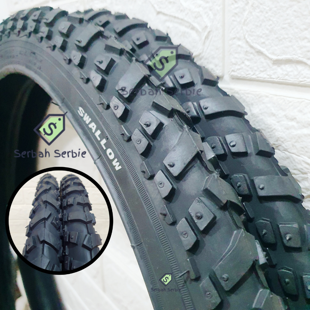 Ban Luar Sepeda 26X1.95 Swallow 26 X 195 1.95 Deli Tire 26X195 Hitam Mtb City Road Bike Racing