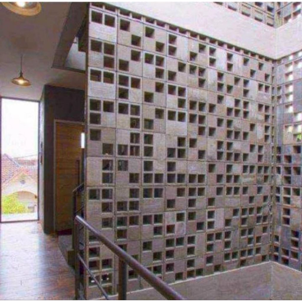 Roster beton motif dadu