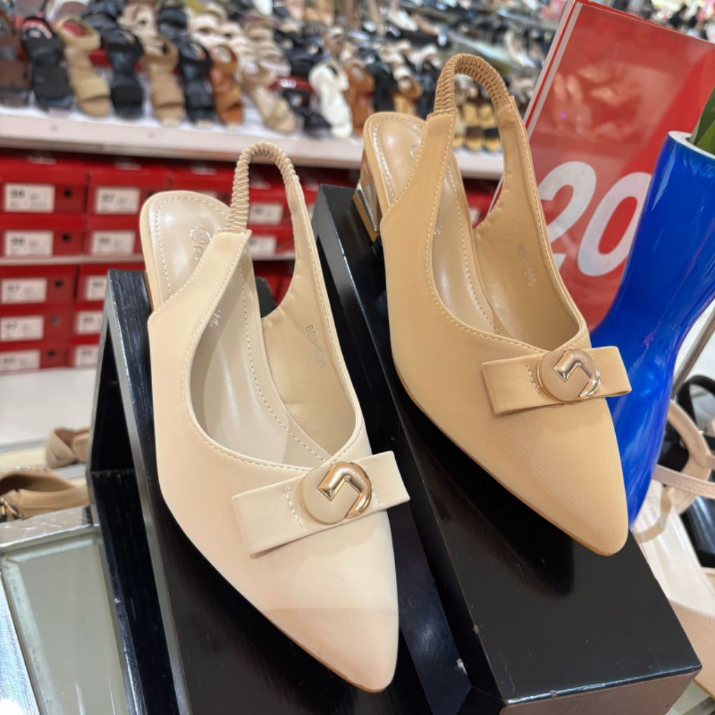 ST MORITZ ‼️ sepatu sandal selop wanita hak 5cm comfort