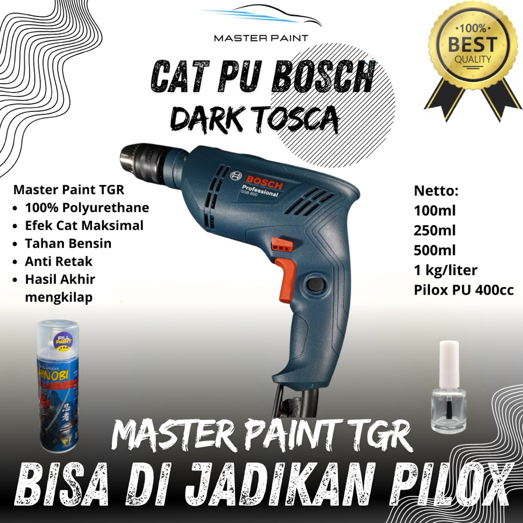 (BISA DIJADIKAN PILOX) Cat PU Dark Tosca Bosch | Cat Tosca Hijau Gelap Bosch