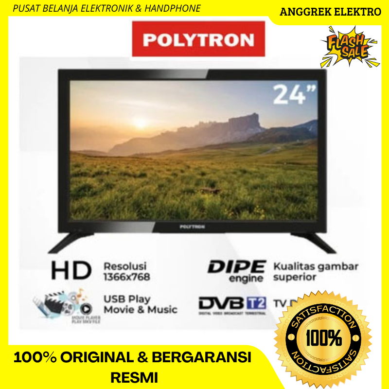 TV Polytron 24 inc 24V1853 / Tv polytron / Tv 24 Inc GARANSI RESMI