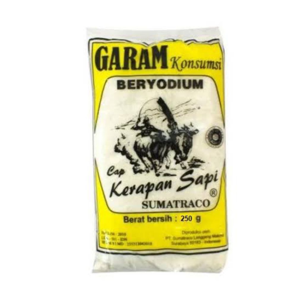 

Garam Halus Cap Kerapan Sapi 250 Gram - Garam Konsumsi Beryodium Sehat Dan Higienis