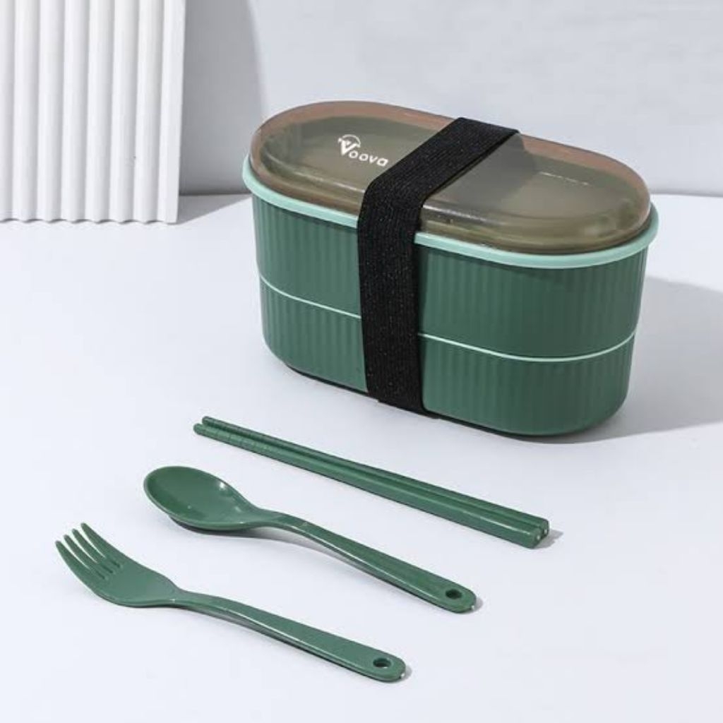 kotak Bekal makan siang set 2 susun