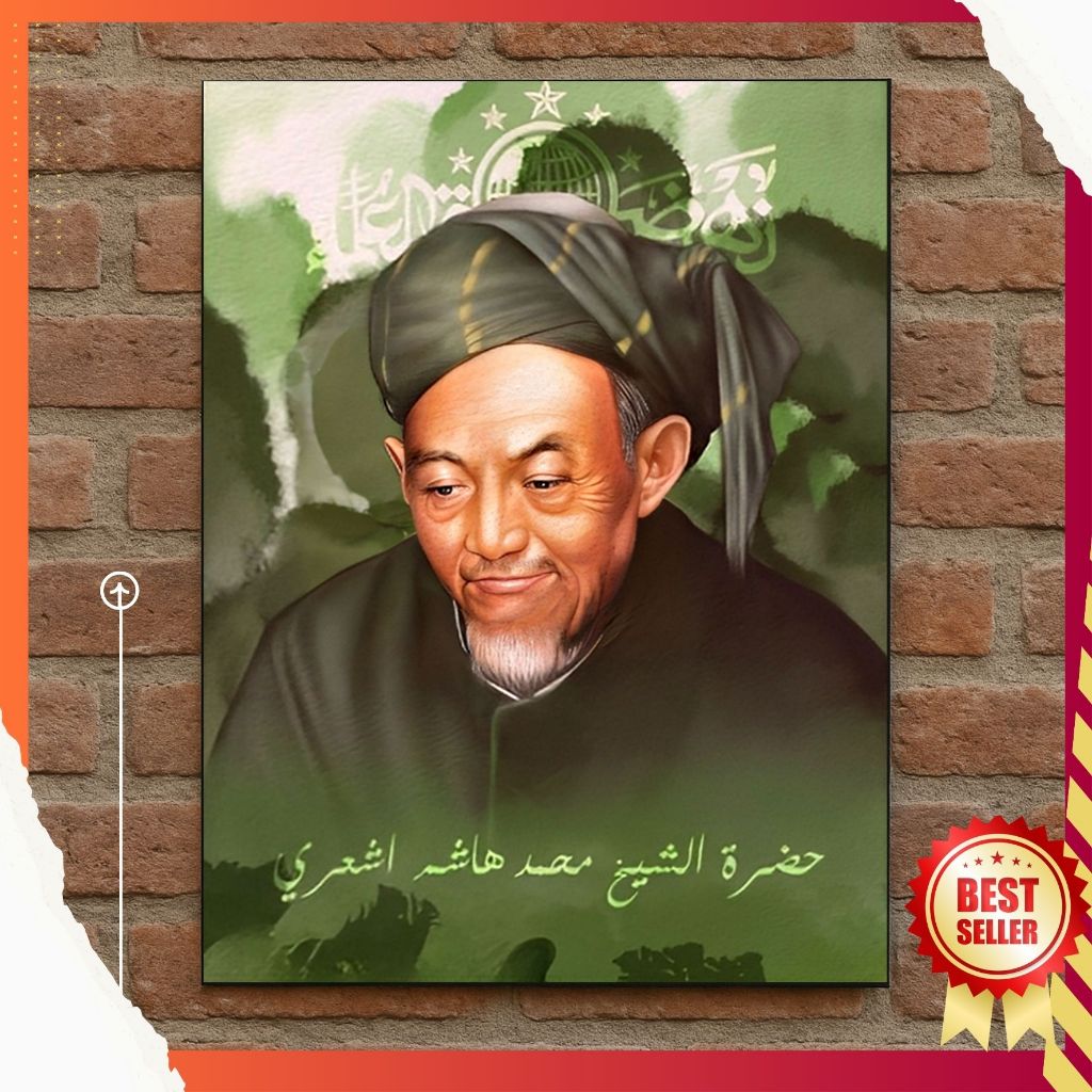 Foto Poster Hadratu Syekh Kh. Ahmad Hasyim Asyari Pendiri NU I Albatros 30x40