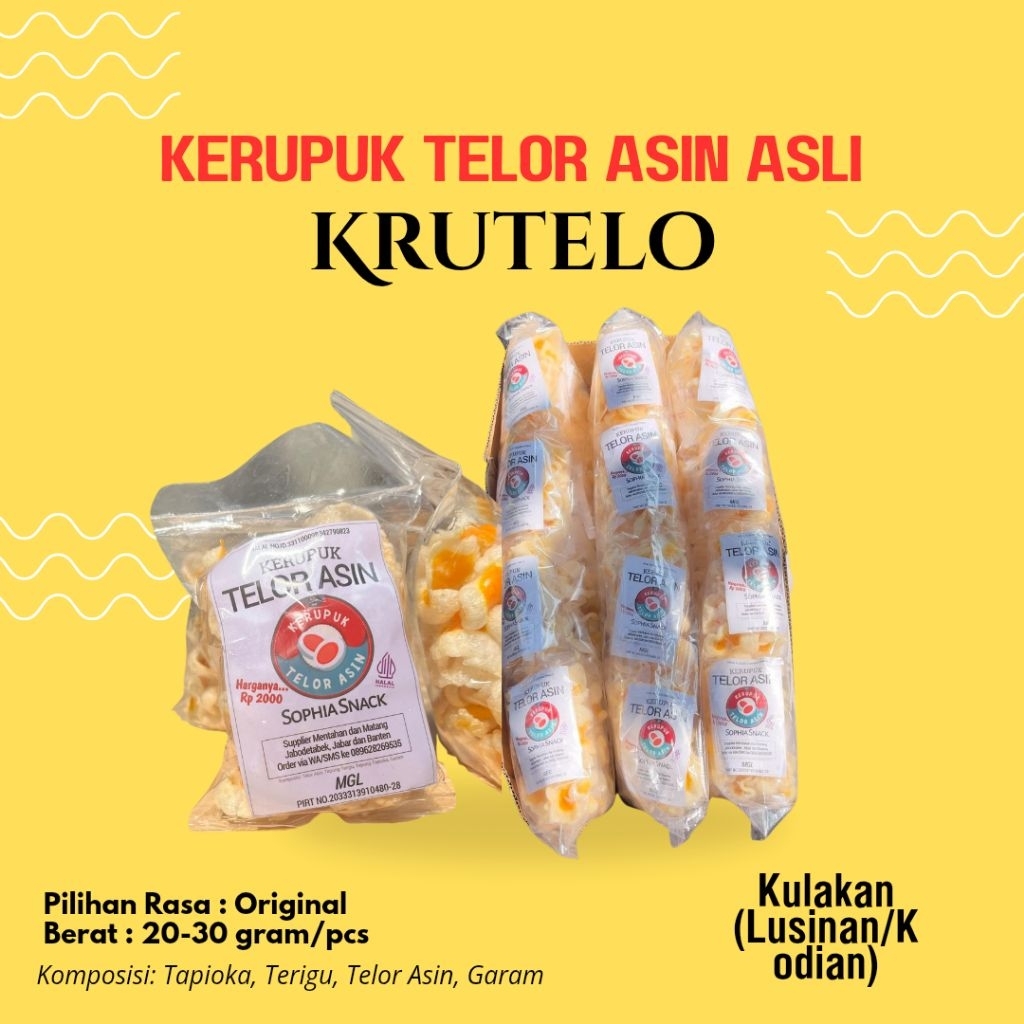 

Krutelo Kerupuk Telor Asin Harga Lusinan Murah | B2B Putaran Cepat | Pcs Bisa Dijual Lagi