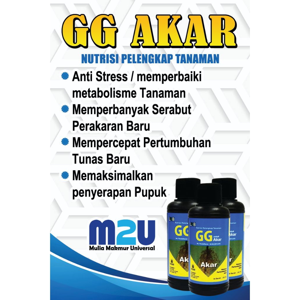 GG Akar 100ml / Nutrisi Tanaman / Perangsang Perakaran / Zat Perangsang Tumbuh / ZPT / LT 27 / M2U