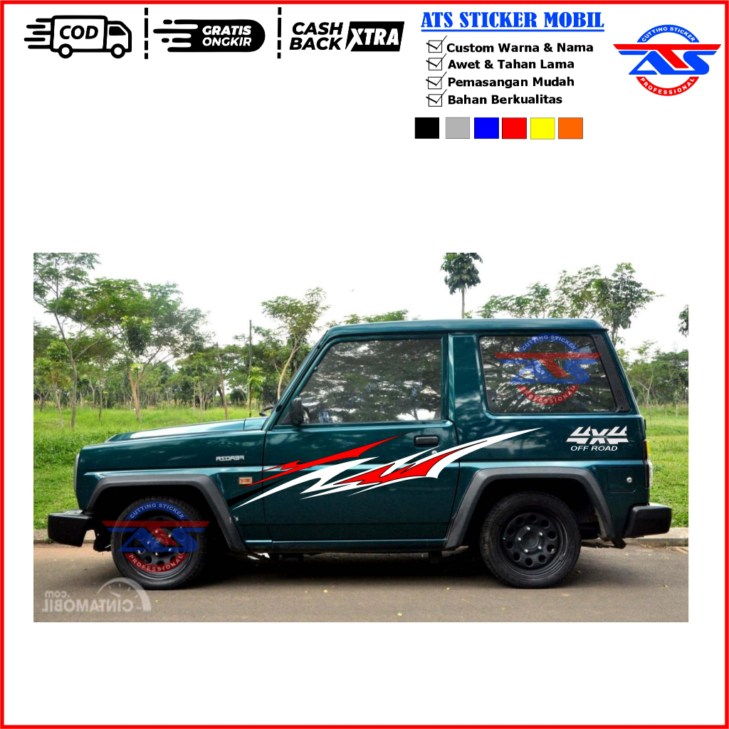 Stiker Mobil katana MY JEEP Mobil Jeep Semua Merek Katana Feroza terbaru